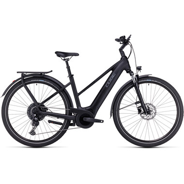 Bicicletta da Trekking Elettrica CUBE TOURING HYBRID PRO 500 TRAPEZ Nero 2023 0
